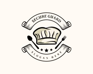 Utensils - Culinary Chef Toque logo design