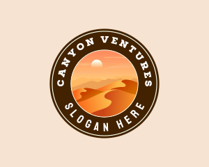 Canyon - Desert Dune Landscape logo design