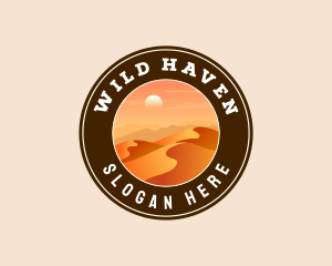 Desert Dune Landscape logo design