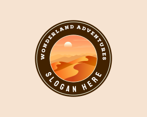 Desert Dune Landscape logo design