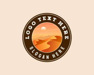 Desert Dune Landscape Logo