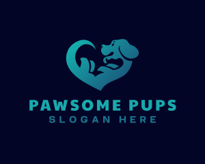 Dog - Dog Heart Veterinary logo design