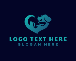 Shelter - Dog Heart Veterinary logo design