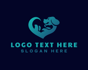 Mascot - Dog Heart Veterinary logo design