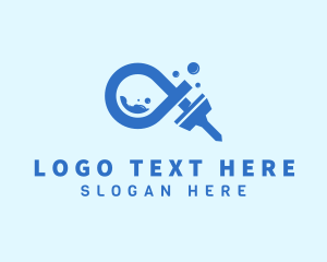 Cleaner - Cleaning Water Squeegee logo design