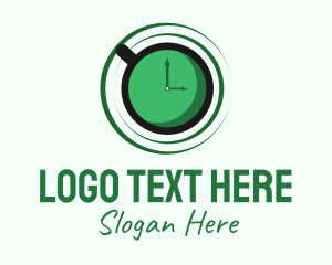 Green Tea Time Clock Logo