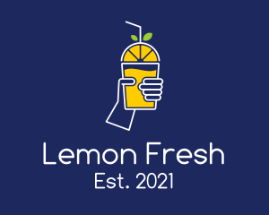 Lemon - Citrus Lemon Drink logo design