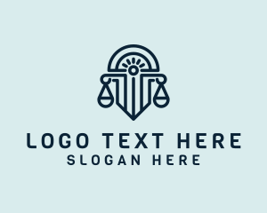 Legal Pillar Scales Logo