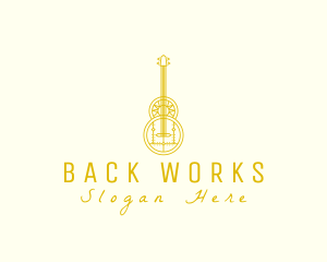 Ornate Elegant Guitar logo design