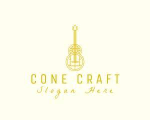 Ornate Elegant Guitar logo design