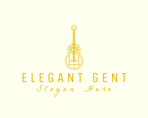 Ornate Elegant Guitar logo design