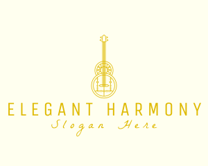 Classical - Ornate Elegant Guitar logo design