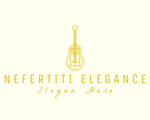 Ornate Elegant Guitar logo design