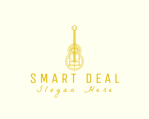 Ornate Elegant Guitar logo design