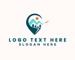 Plane - Travel Trip Navigator logo design