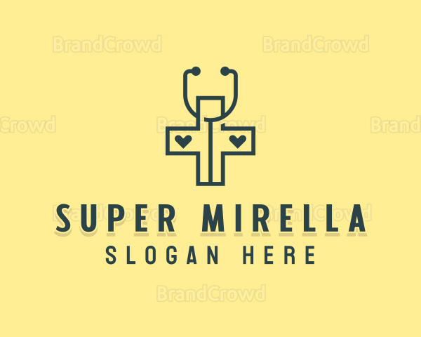 Stethoscope Medical Clinic Logo