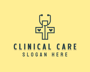 Stethoscope Medical Clinic logo design