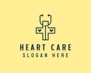 Cardiology - Stethoscope Medical Clinic logo design