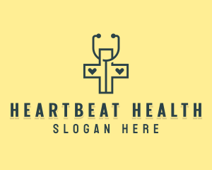 Cardiology - Stethoscope Medical Clinic logo design