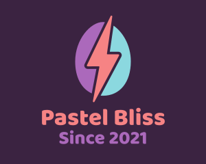 Pastel - Thunder Egg Bolt logo design