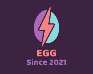Thunder Egg Bolt logo design