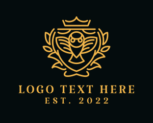 Monarch - Royal Owl Bird Crest logo design
