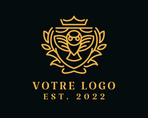 Medieval - Royal Owl Bird Crest logo design