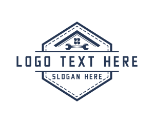 Hexagon - House Plumbing Wrench logo design