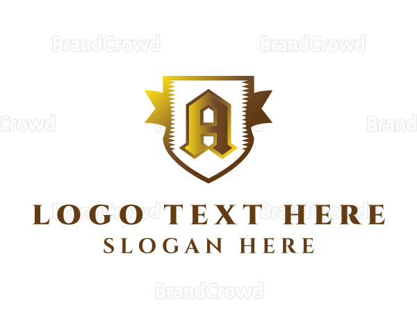 Luxury Antique Banner Shield Logo