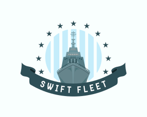 Army War Ship logo design