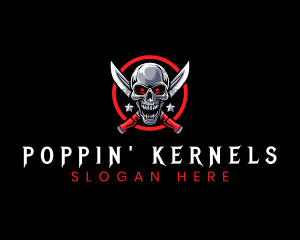 Skull Knife Weapon Logo