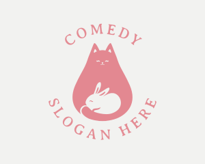 Pet Care - Pet Cat Rabbit logo design