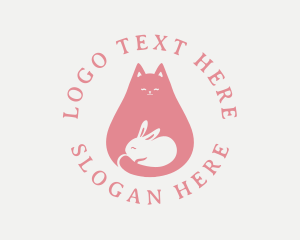 Feline - Pet Cat Rabbit logo design