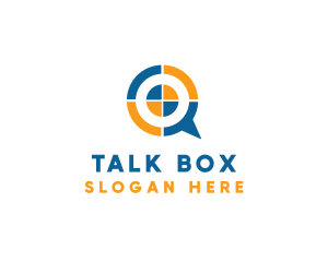 Chat Box - Modern Target Chat logo design