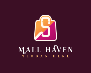 Shopping Mall - Shopping Bag Letter S logo design