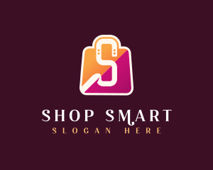Shopping Bag Letter S logo design