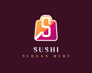 Shopping Bag Letter S logo design