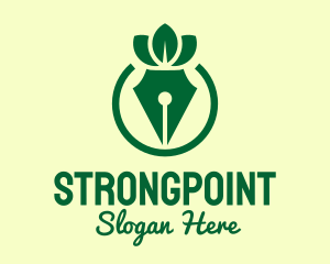 Art - Green Herbal Pen logo design