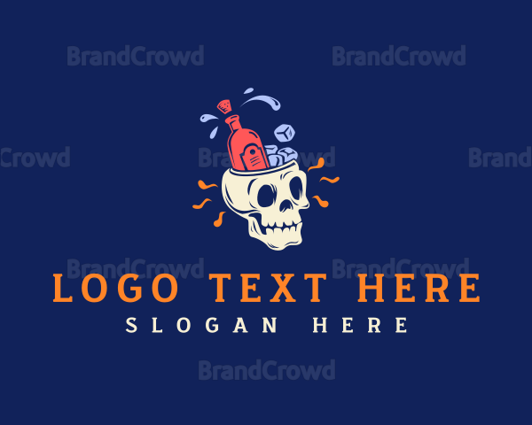 Cool Liquor Skull Logo