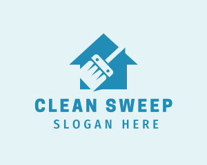 Sweeper - Sweeper Housekeeping Broom logo design