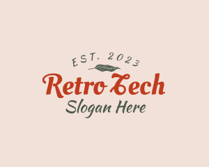 Natural Retro Brand logo design