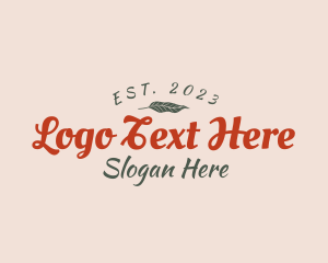 Natural Retro Brand Logo