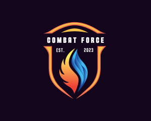 Energy - Fire Ice Thermal Shield logo design