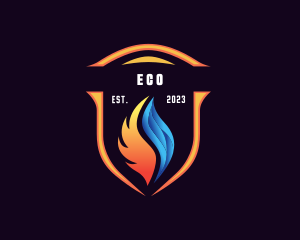 Fuel - Fire Ice Thermal Shield logo design