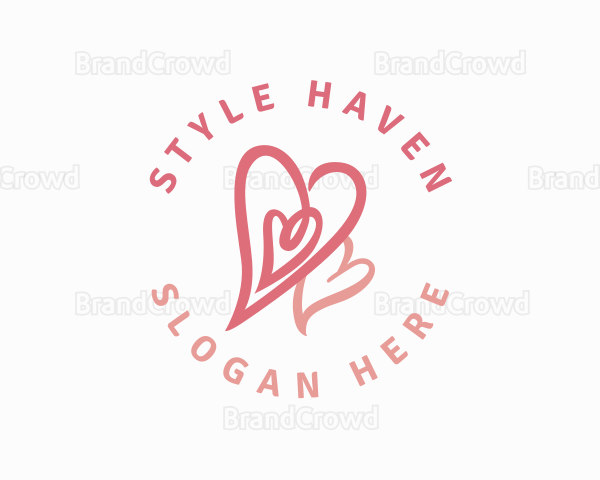 Heart Love Romance Logo