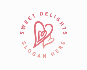 Heart Love Romance logo design