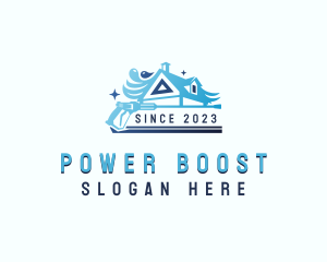 Power Washing Cleaning logo design