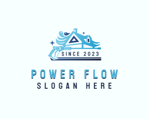 Power Washing Cleaning logo design