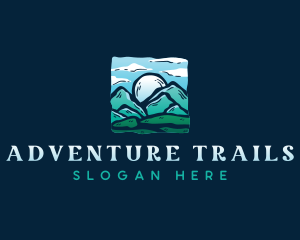 Adventure Mountain Hiking logo design