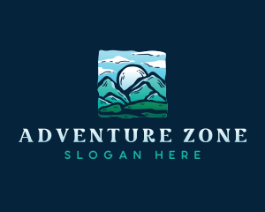 Adventure Mountain Hiking logo design